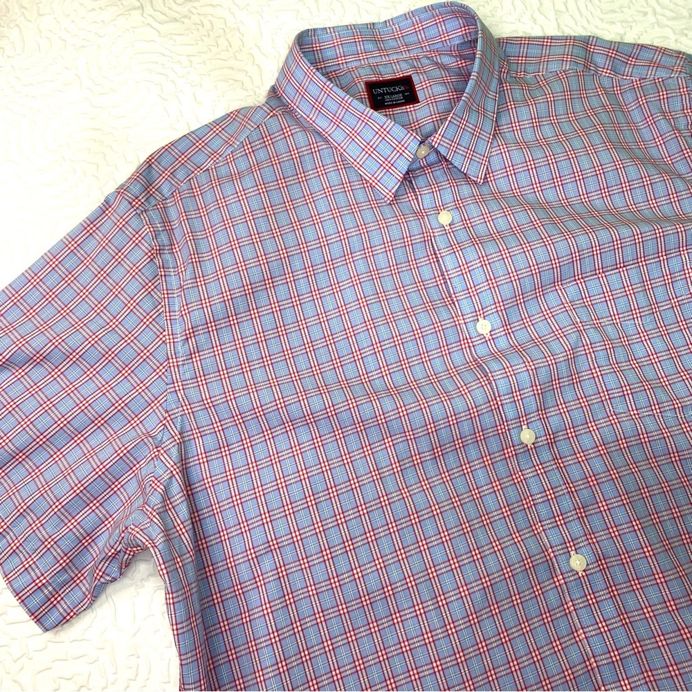 UNTUCKit Men’s Short Sleeve Sauterns Button Down Shirt XXL New With Tags